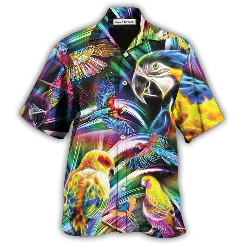 Hawaiian Shirt / Adults / S Parrot Love Life Nice - Hawaiian Shirt - Reefox