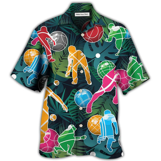 Hawaiian Shirt / Adults / S Bocce Ball Tropical Colorful Ball Games - Hawaiian Shirt - Reefox
