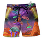 Beach Short / Adults / S Alien Galaxy Awesome UFO - Beach Short Reefox - Owls Matrix LTD