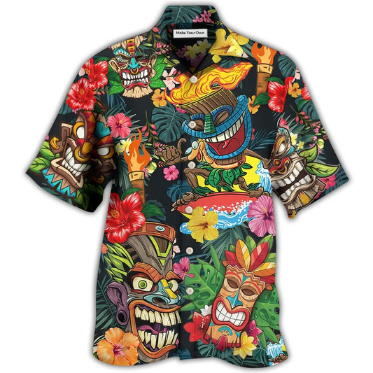 Hawaiian Shirt / Adults / S Tiki Hawaii Style Lover - Hawaiian Shirt - Reefox