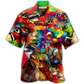 Hawaiian Shirt / Adults / S Duck Love Red And Green - Hawaiian Shirt - Reefox