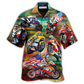 Hawaiian Shirt / Adults / S Motorsport Racing America - Hawaiian Shirt - Reefox