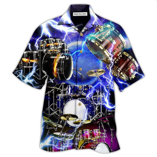 Hawaiian Shirt / Adults / S Drum Is My Cardio Lighting Style - Hawaiian Shirt - Reefox