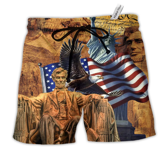 Beach Short / Adults / S America Land Of The - Beach Short Reefox - Owls Matrix LTD