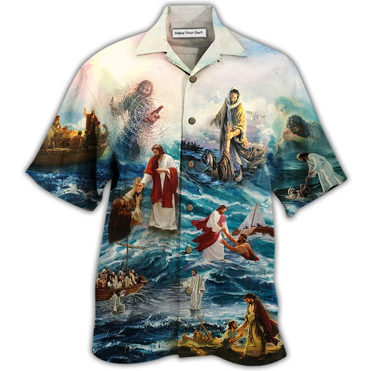 Hawaiian Shirt / Adults / S Jesus Saved My Life - Hawaiian Shirt - Reefox