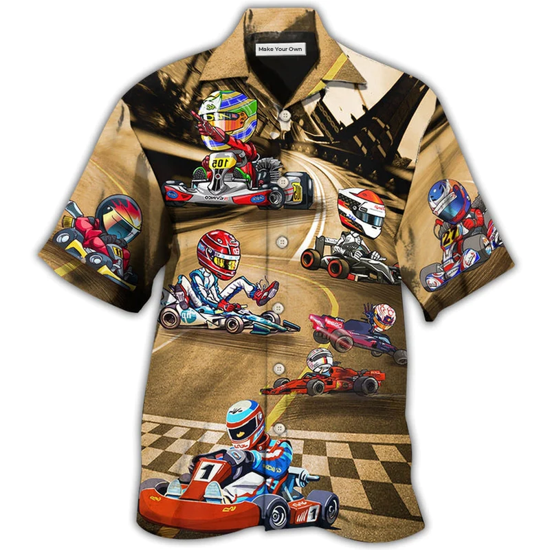 Hawaiian Shirt / Adults / S Kart Racing Go Cool - Hawaiian Shirt - Reefox