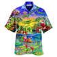Hawaiian Shirt / Adults / S Christmas Santa Riding Alligator Christmas - Hawaiian Shirt - Reefox