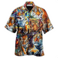 Hawaiian Shirt / Adults / S Tiger Eyes Of The Tiger - Hawaiian Shirt - Reefox
