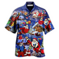 Hawaiian Shirt / Adults / S Christmas Christmas Flying Super Santa - Hawaiian Shirt - Reefox