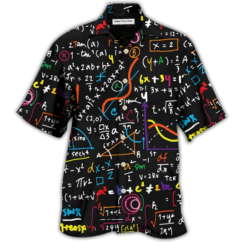 Hawaiian Shirt / Adults / S Math Basic Mathematics Style - Hawaiian Shirt - Reefox