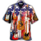 Hawaiian Shirt / Adults / S Guitar Independence Day Star America - Hawaiian Shirt - Reefox