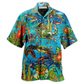 Hawaiian Shirt / Adults / S Crab Love Ocean Blue Art Style - Hawaiian Shirt - Reefox
