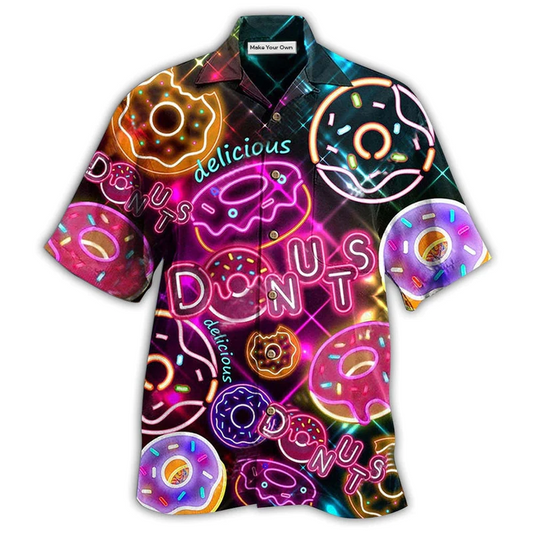 Hawaiian Shirt / Adults / S Food Donut Makes My Vibe Stunning - Hawaiian Shirt - Reefox