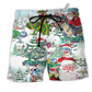 Beach Short / Adults / S Christmas Have A Roarsome - Beach Short Reefox - Owls Matrix LTD
