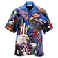 Hawaiian Shirt / Adults / S America My Heat Beats True To My Country Patriotism - Hawaiian Shirt - Reefox
