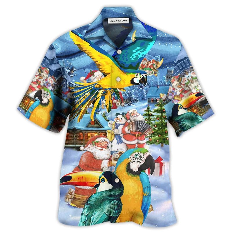 Hawaiian Shirt / Adults / S Parrot High By The Beach Unique - Hawaiian Shirt - Reefox