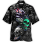 Hawaiian Shirt / Adults / S Skull Dark Colorful Burning - Hawaiian Shirt - Reefox
