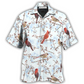 Hawaiian Shirt / Adults / S Cardinal Red In Winter - Hawaiian Shirt - Reefox