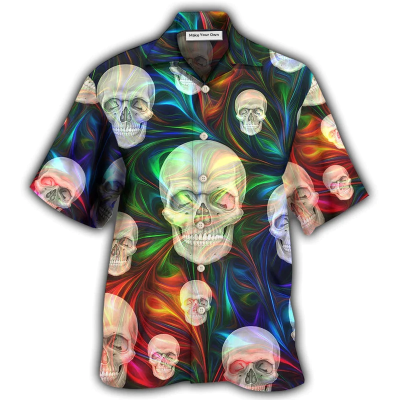 Hawaiian Shirt / Adults / S Skull The Magical Life - Hawaiian Shirt - Reefox