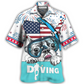 Hawaiian Shirt / Adults / S Diving Independence Day America - Hawaiian Shirt - Reefox