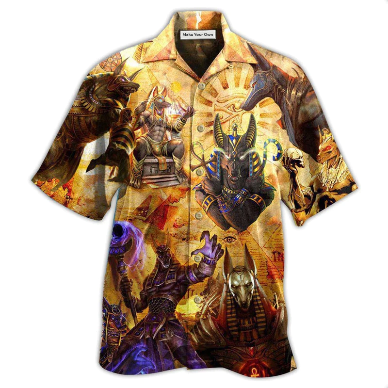 Hawaiian Shirt / Adults / S Egypt The Egyptian God Anubis - Hawaiian Shirt - Reefox