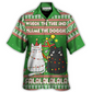 Hawaiian Shirt / Adults / S Cat Wreck The Tree Meowy Christmas - Hawaiian Shirt - Reefox