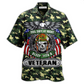 Hawaiian Shirt / Adults / S Veteran Feel Safe At Night Sleep With A Veteran - Hawaiian Shirt - Reefox