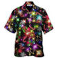 Hawaiian Shirt / Adults / S Christmas With Tree And Gift Cookies Gingerbread Man Neon Style - Hawaiian Shirt - Reefox