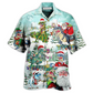 Hawaiian Shirt / Adults / S Christmas Have A Roarsome In Snow - Hawaiian Shirt - Reefox