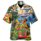 Airplane Love Hawaii Forever Happy Summer - Hawaiian Shirt