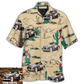 Hawaiian Shirt / Adults / S Car On The Desert With Cactus Basic Style Custom Photo - Hawaiian Shirt - Reefox