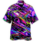 Hawaiian Shirt / Adults / S Gun Real Men Don't Retreat They Reloads Neon Style - Hawaiian Shirt - Reefox