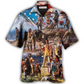 Hawaiian Shirt / Adults / S Native American Independence Day American Flag - Hawaiian Shirt - Reefox