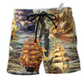 Beach Short / Adults / S Sail Away And Enjoy Your Own Adventure - Beach Short Reefox - Owls Matrix LTD