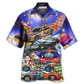 Hawaiian Shirt / Adults / S Car Funny For Christmas Merry Night - Hawaiian Shirt - Reefox
