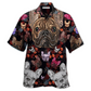 Hawaiian Shirt / Adults / S Bulldog Embroidery Cool - Hawaiian Shirt - Reefox