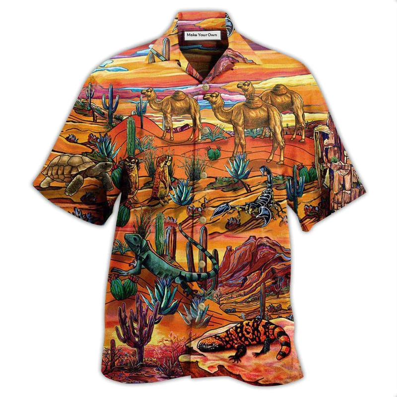Hawaiian Shirt / Adults / S Desert Where Life Begins - Hawaiian Shirt - Reefox