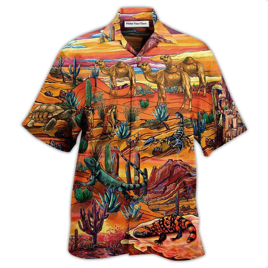 Hawaiian Shirt / Adults / S Desert Where Life Begins - Hawaiian Shirt - Reefox