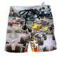 Beach Short / Adults / S Racing Car Racing Too Fast - Beach Short Reefox - Owls Matrix LTD