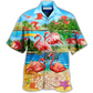 Hawaiian Shirt / Adults / S Flamingo Tropical Love Summer Style - Hawaiian Shirt - Reefox