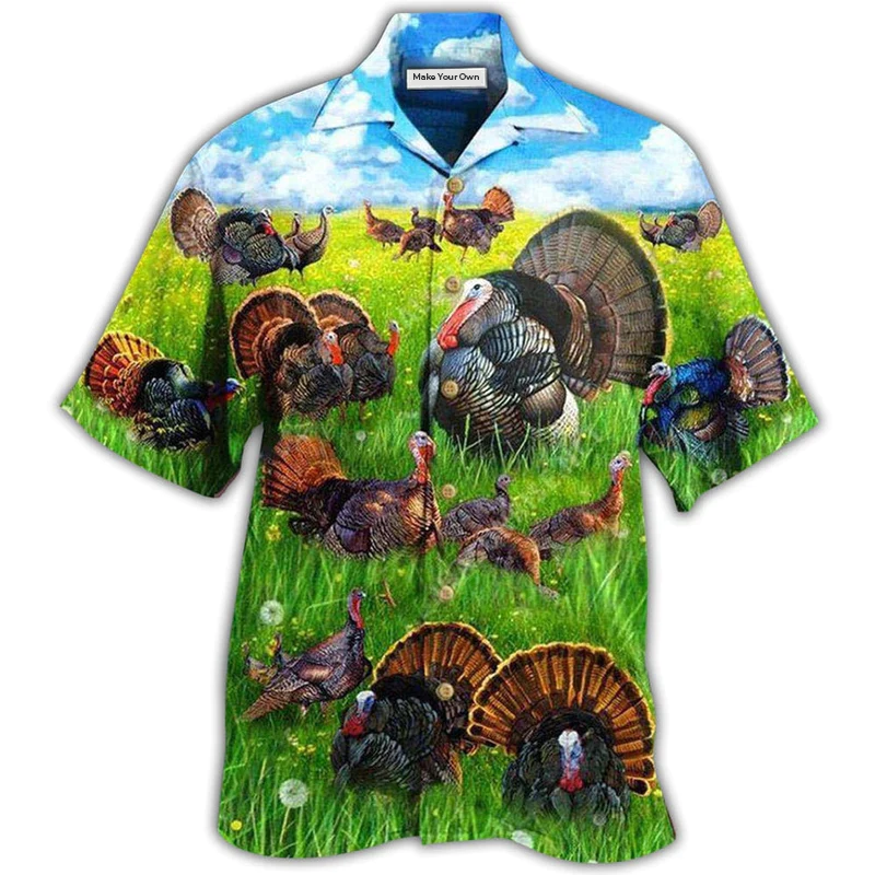 Hawaiian Shirt / Adults / S Turkey Animals Life Is Better With A Turkey - Hawaiian Shirt - Reefox