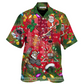 Christmas Come On Play Hockey With Santa Claus And Reindeer So Nice - Hawaiian Shirt