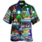 Hawaiian Shirt / Adults / S Pontoon Christmas Tree - Hawaiian Shirt - Reefox