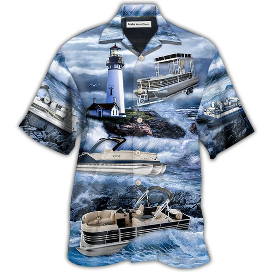Hawaiian Shirt / Adults / S Pontoon Lighthouse - Hawaiian Shirt - Reefox