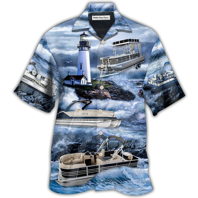 Hawaiian Shirt / Adults / S Pontoon Lighthouse - Hawaiian Shirt - Reefox