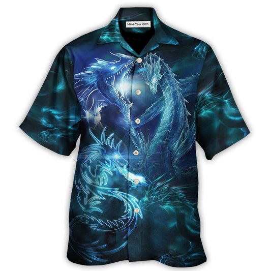 Hawaiian Shirt / Adults / S Dragon Neon Lighting Bright Led - Hawaiian Shirt - Reefox