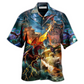 Hawaiian Shirt / Adults / S Dragon Fight With The Pirate Ship - Hawaiian Shirt - Reefox