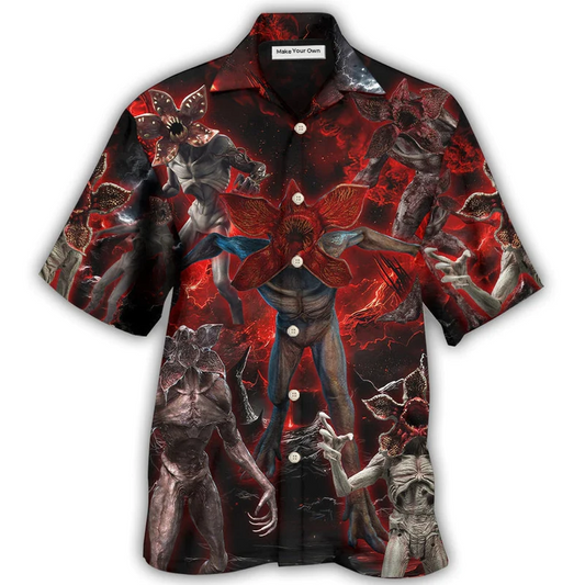 Hawaiian Shirt / Adults / S Demogorgon Death Invasion Style - Hawaiian Shirt - Reefox