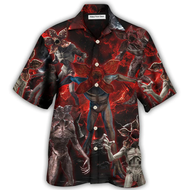 Hawaiian Shirt / Adults / S Demogorgon Death Invasion Style - Hawaiian Shirt - Reefox