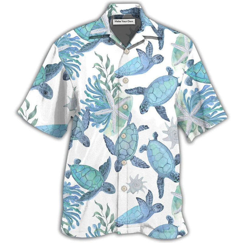 Hawaiian Shirt / Adults / S Turtle Blue Turtle Basic - Hawaiian Shirt - Reefox